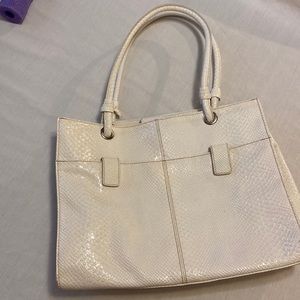 Woman’s leather satchel